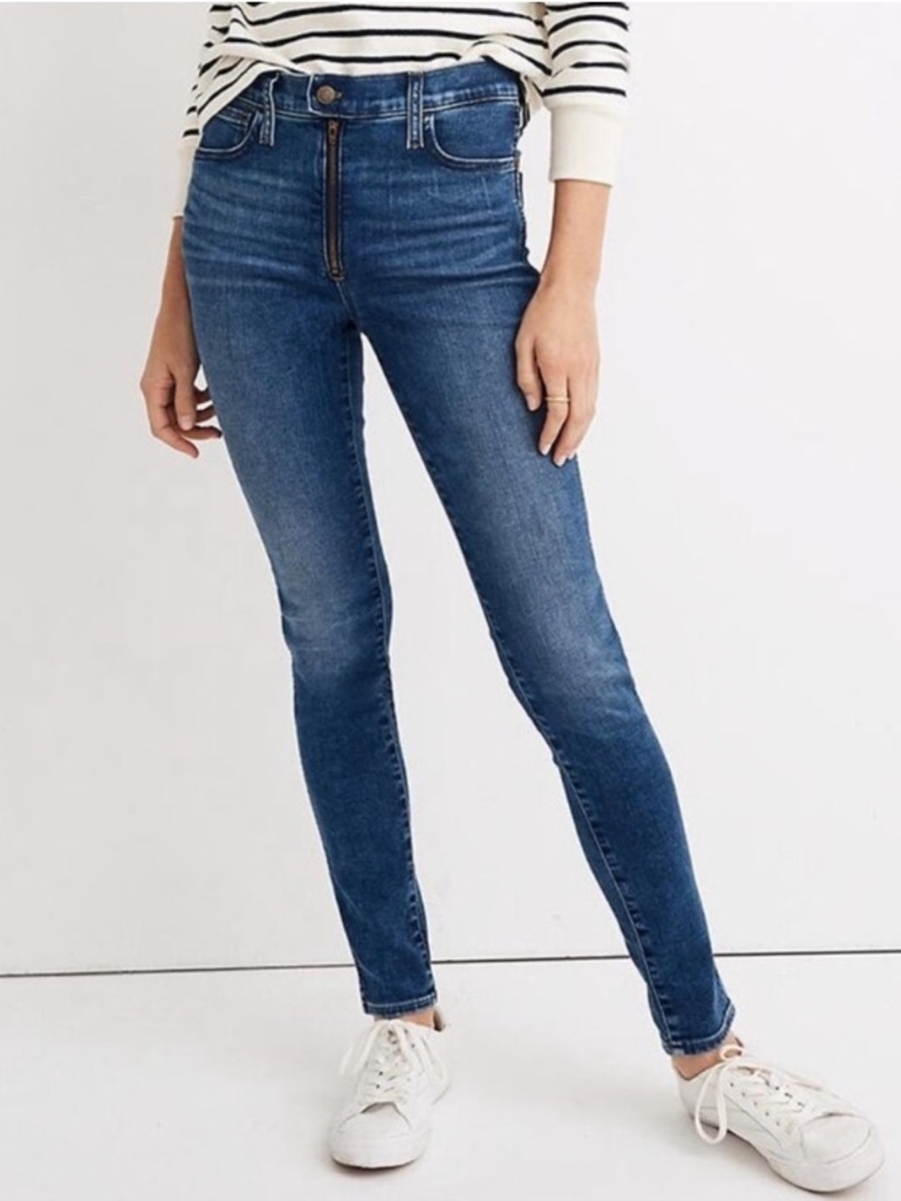 Madewell 10" High-Rise Roadtripper Supersoft Jeans Playford Wash Denim 29 Tall